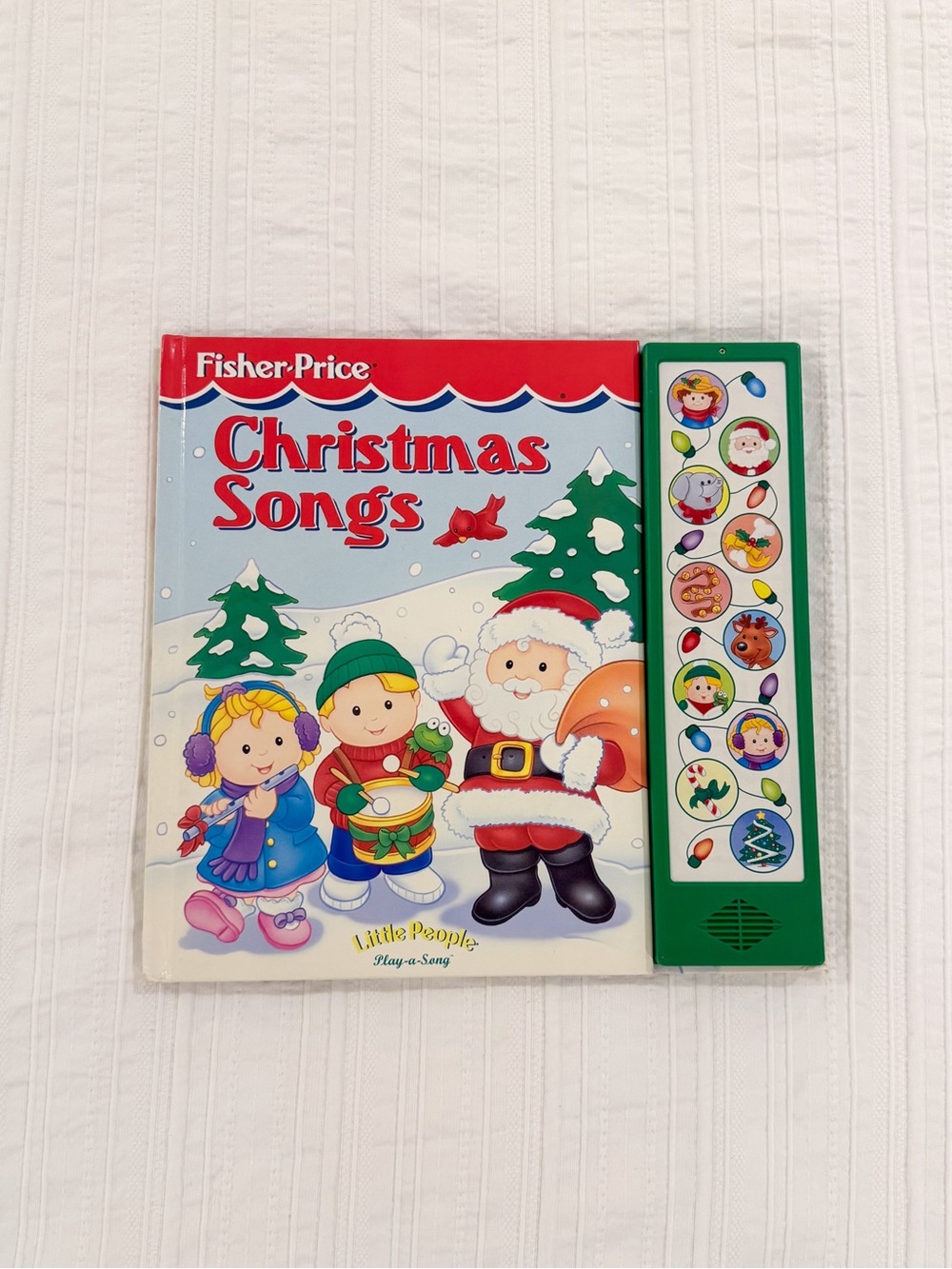 Vintage Fisher-Price Little People Play-a-Song Christmas Book 1999